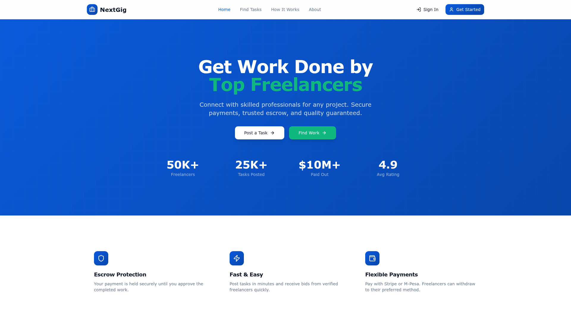 NextGig Freelance Platform